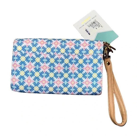 Josephine Kimberling pastel boho design wristlet wallet - Picture 2 of 7